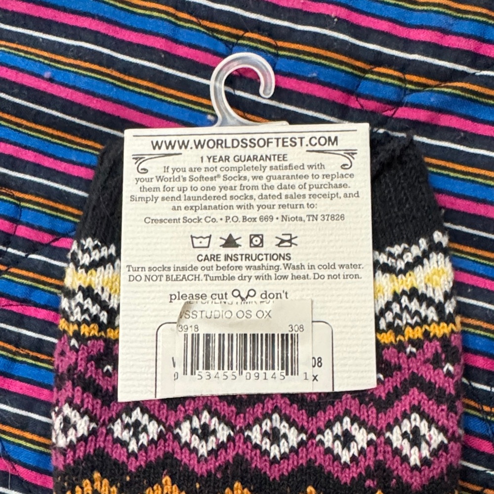 Patterned Multicolor Socks 247 - Picture 3 of 3